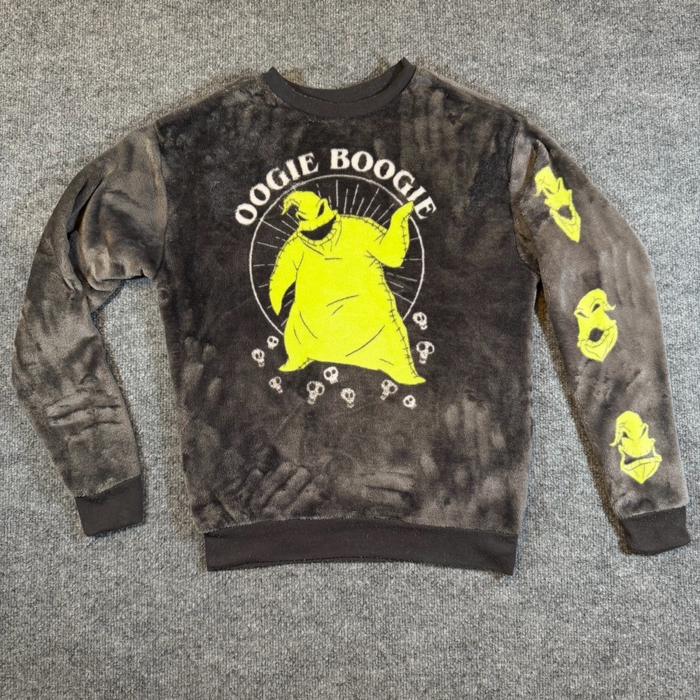 Disney‎ The Nightmare Before Christmas Oogie Boogie Fuzzy Plush Sweater Size S